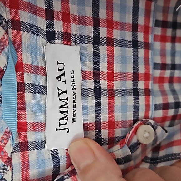 Jimmy Au Beverly Hills Mens' Button Down Linen Shirt - Picture 3 of 12